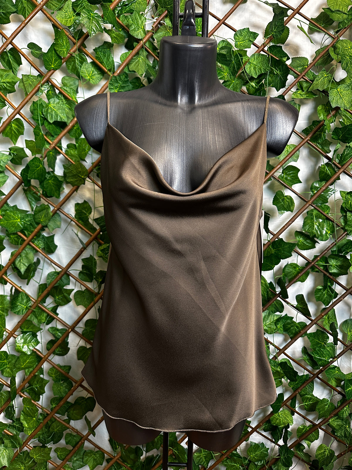 Satin tank top