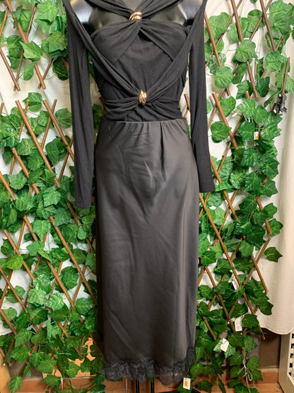 Gonna lunga con dettaglio pizzo