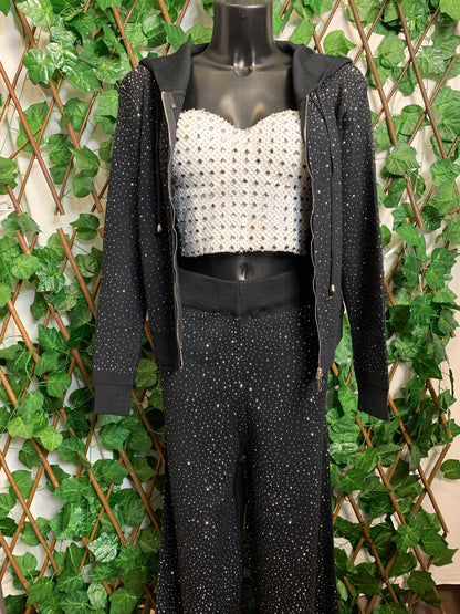 Tuta completo con brillantini