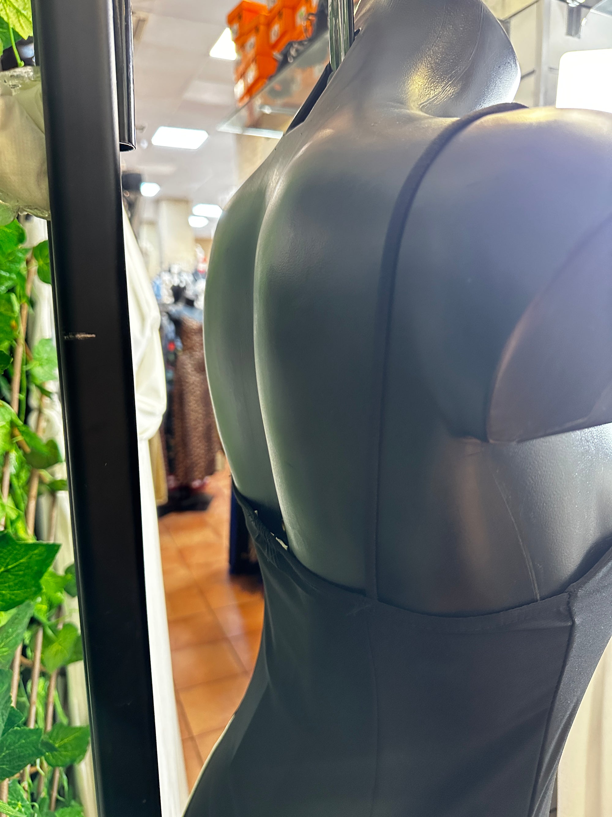 Vestito lungo elasticizzato a due colori