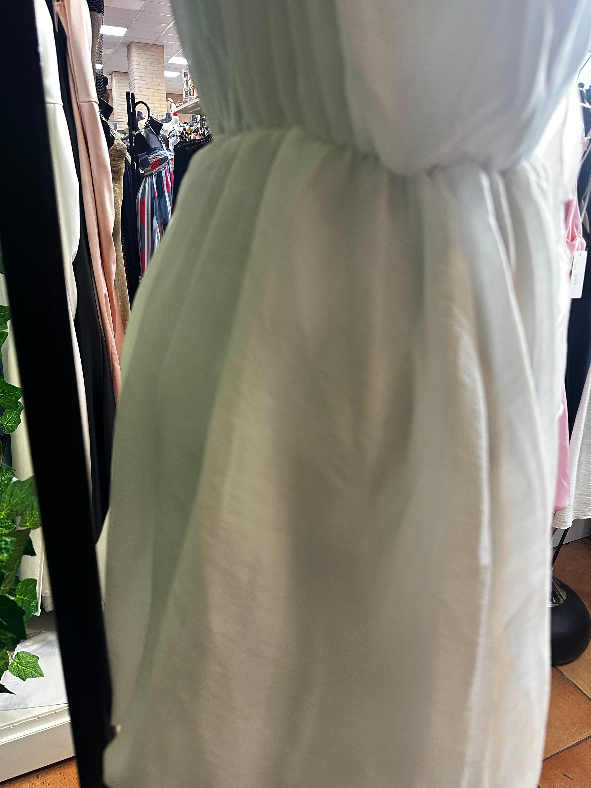 Vestito corto con dettaglio fiore