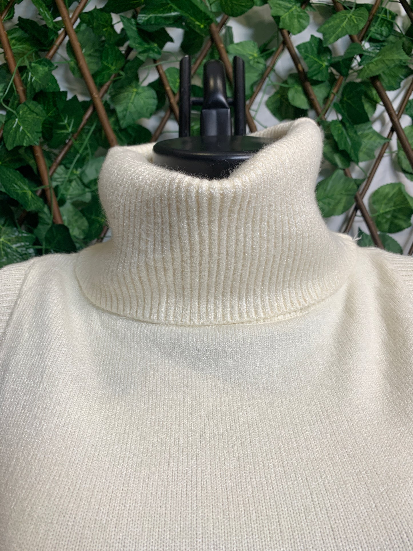 High-neck knit top