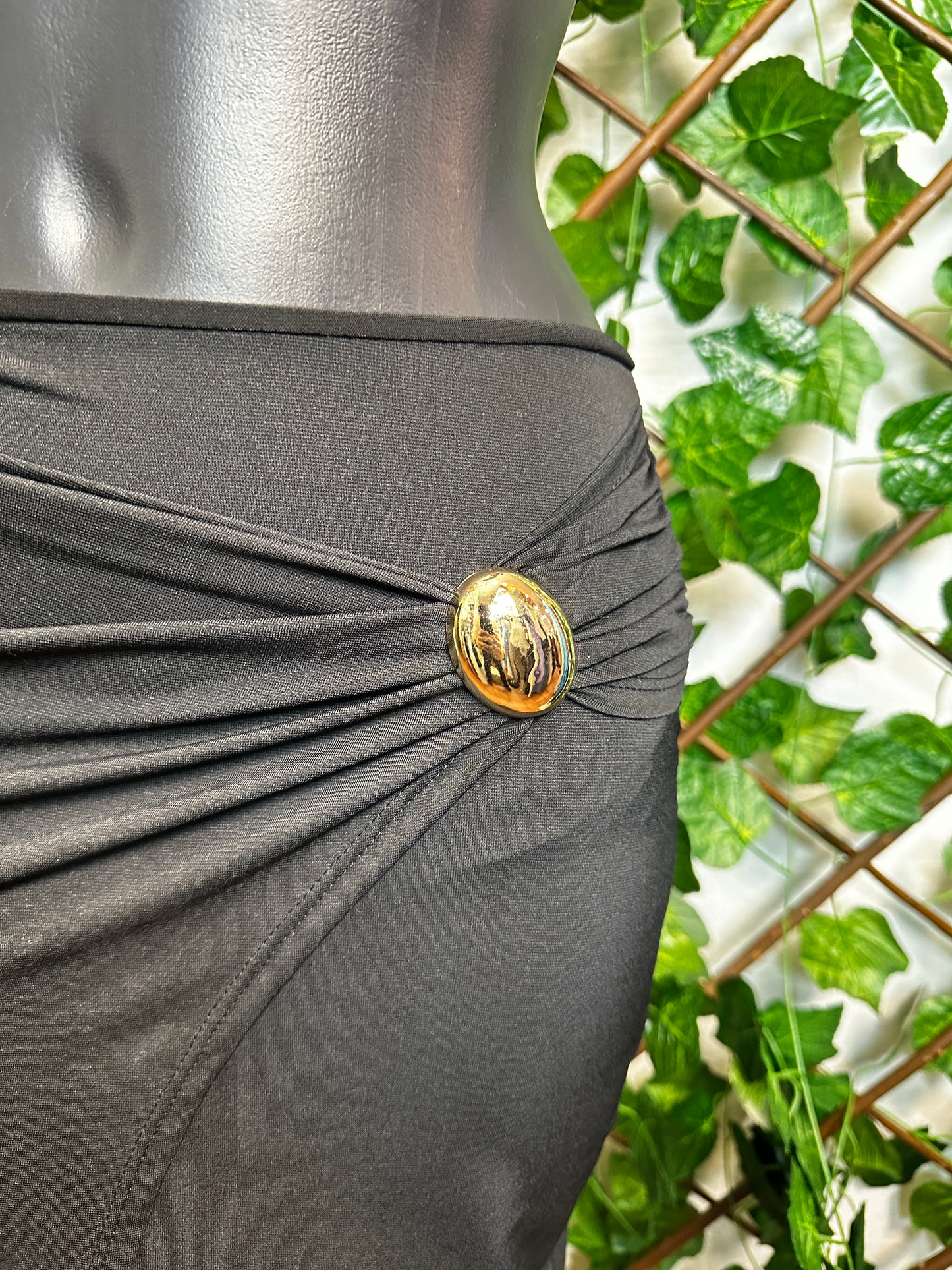 Completo top e gonna lunga con palline dorate - BERLY MODA 