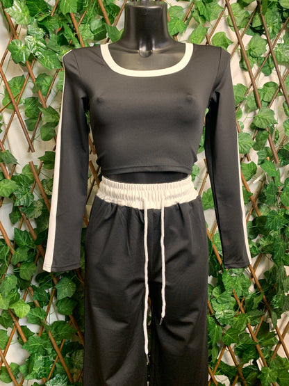 Tuta completa con top corto