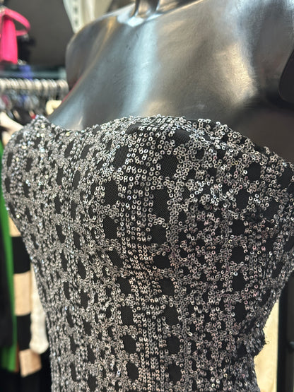 Mini-abito a fascia full paillettes – GALAXY SHOCK 💎✨