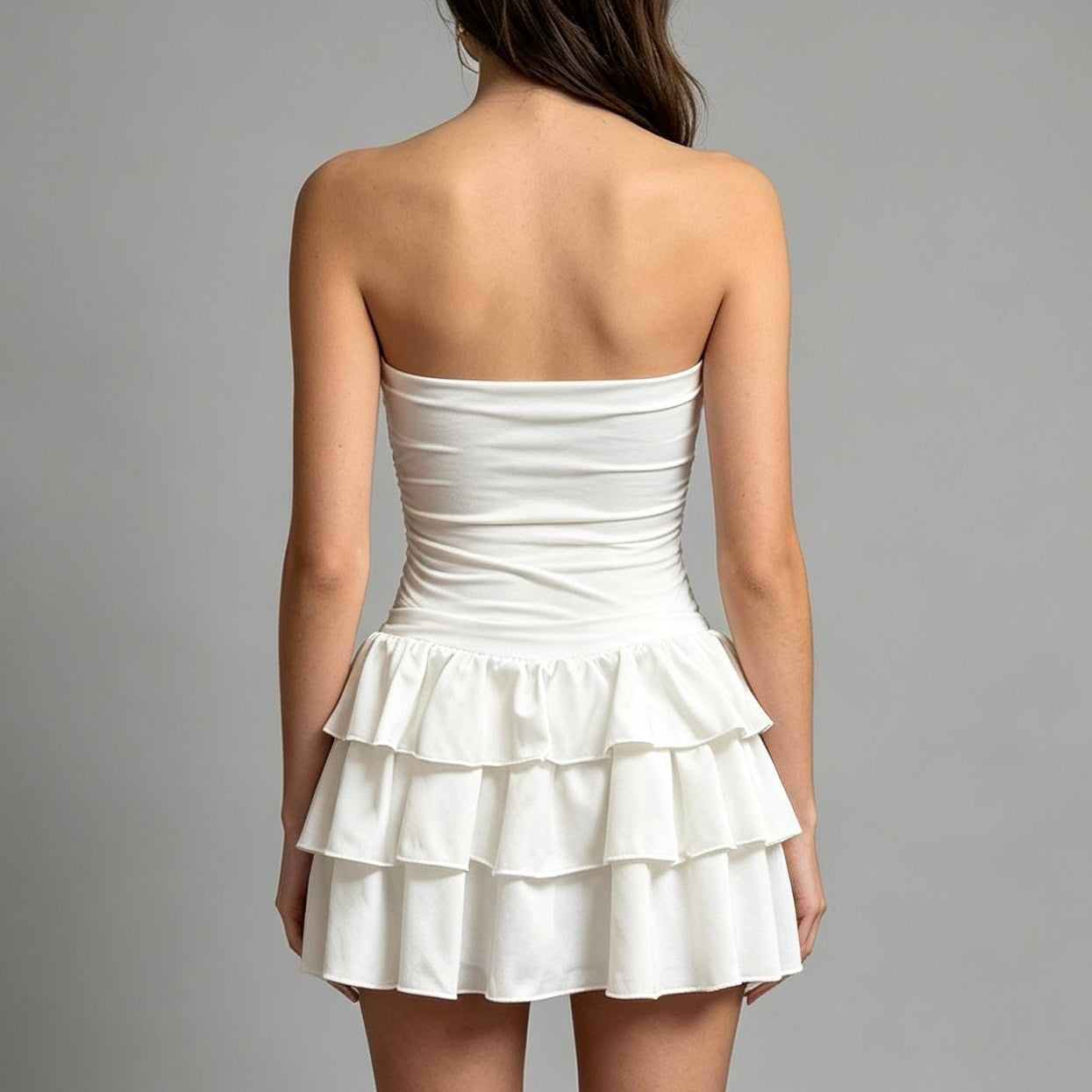 Vestito corto a fascia - BERLY MODA 