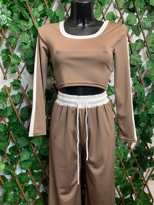 Tuta completa con top corto