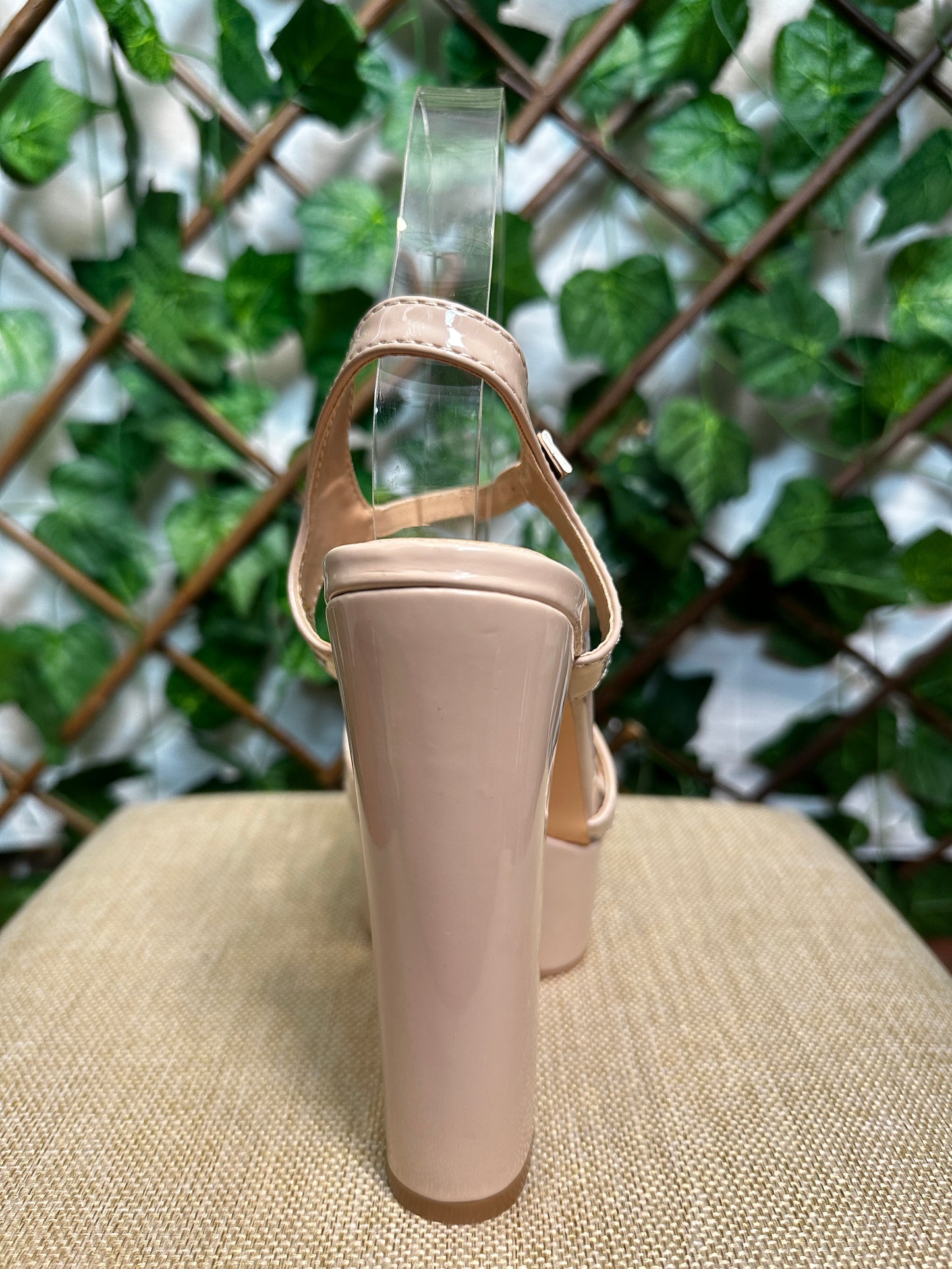 High polished block heels (9.5 inch heel)