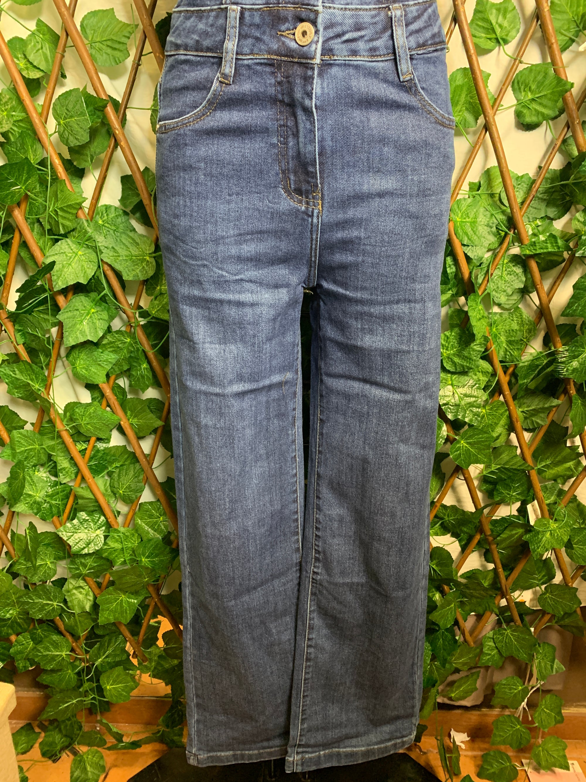 Salopette di jeans a fascia