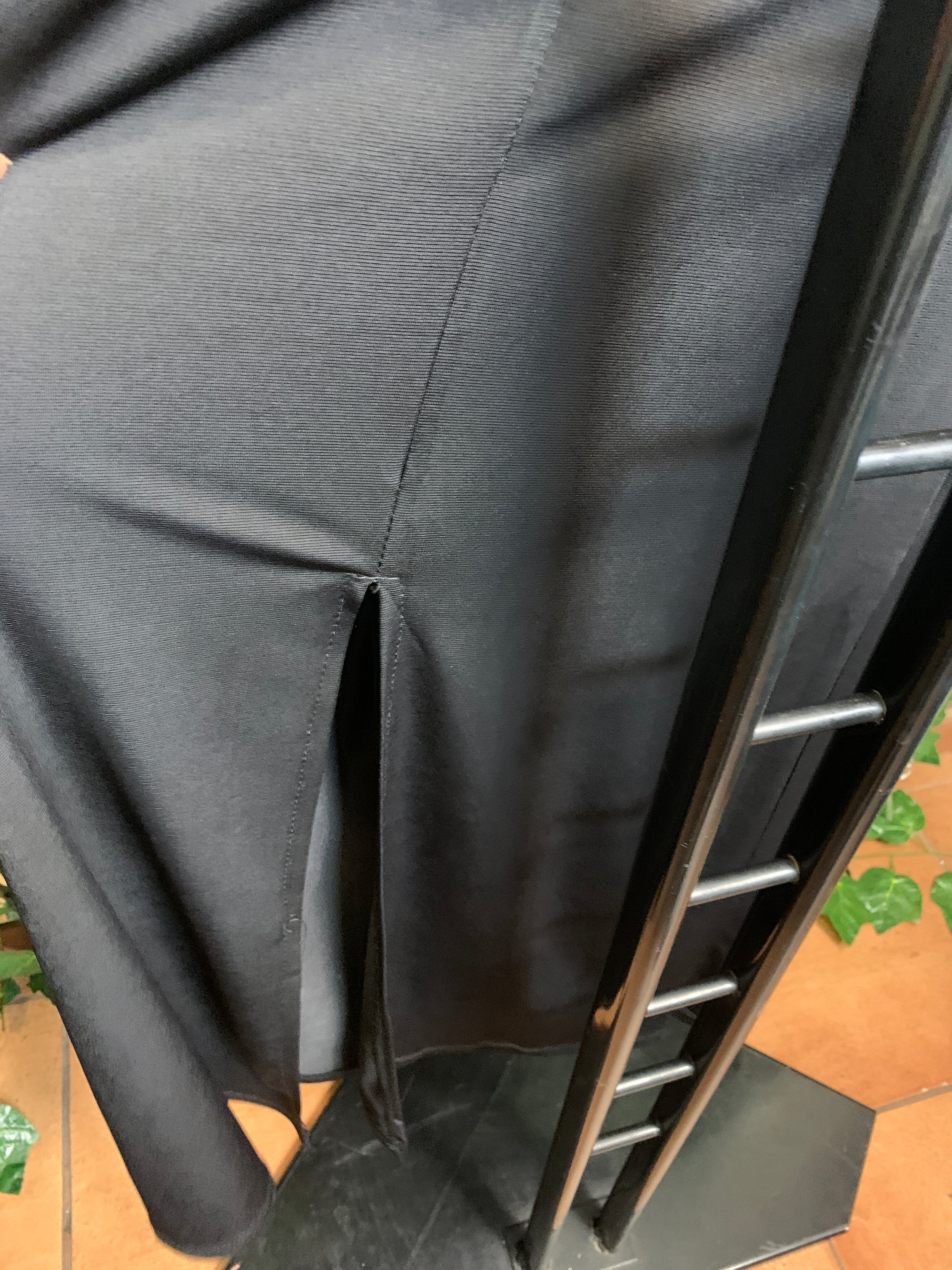 Vestito lungo con manica lunga
