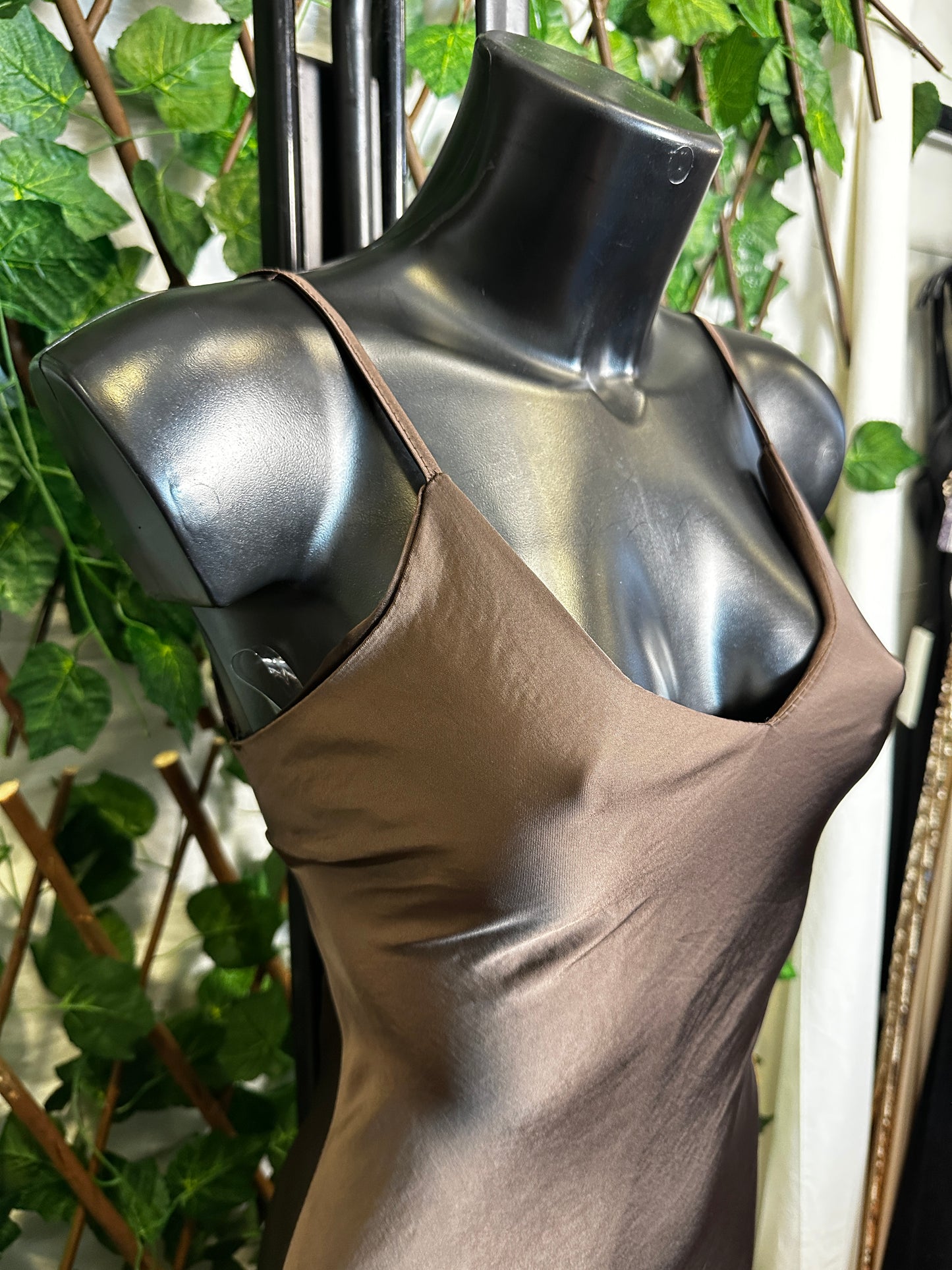 Vestito elegante lungo con la schiena scoperta | taglia unica