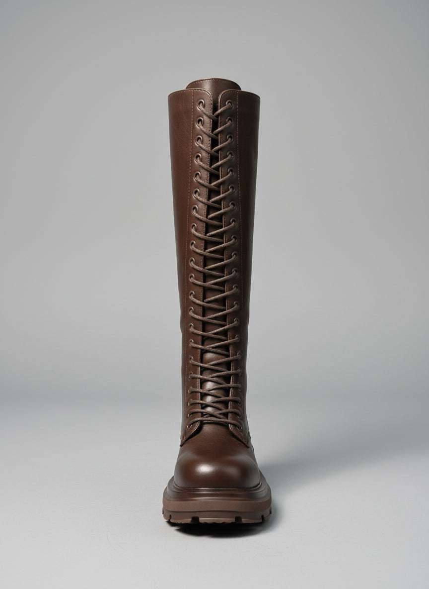 Anfibi alti stringati con suola carro armato – RITMO RIBELLE