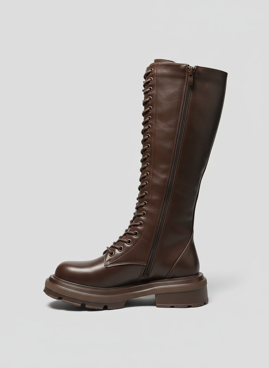 Anfibi alti stringati con suola carro armato – RITMO RIBELLE