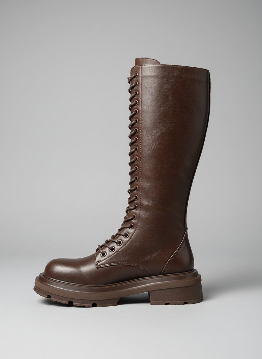 Anfibi alti stringati con suola carro armato – RITMO RIBELLE