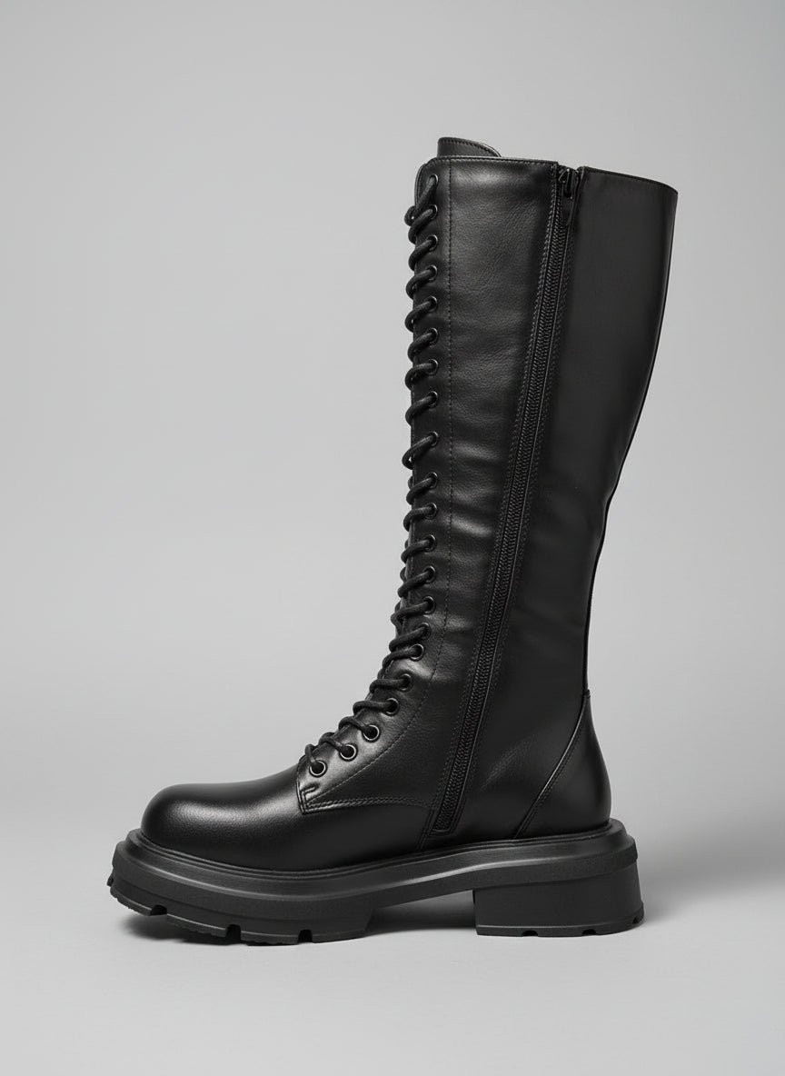 Anfibi alti stringati con suola carro armato – RITMO RIBELLE