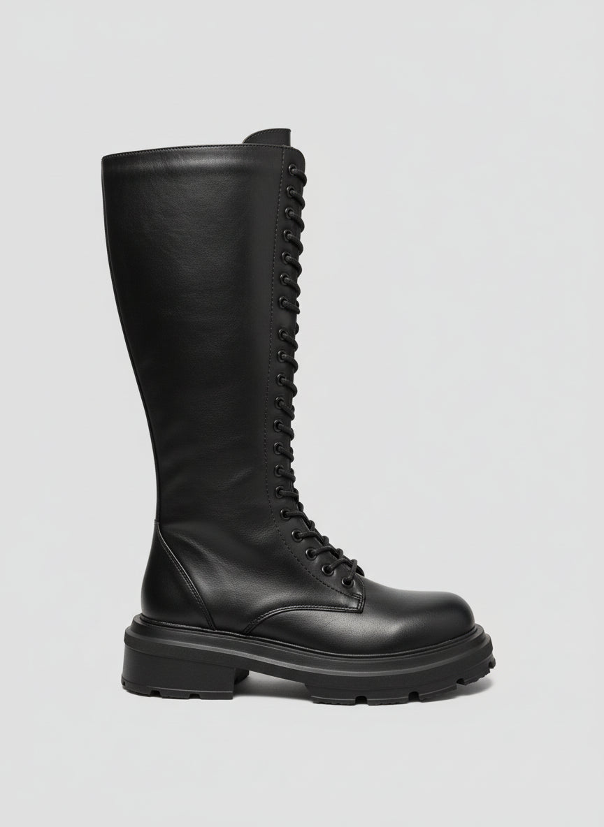 Anfibi alti stringati con suola carro armato – RITMO RIBELLE