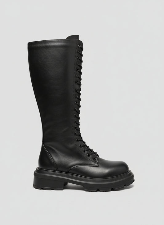 Anfibi alti stringati con suola carro armato – RITMO RIBELLE