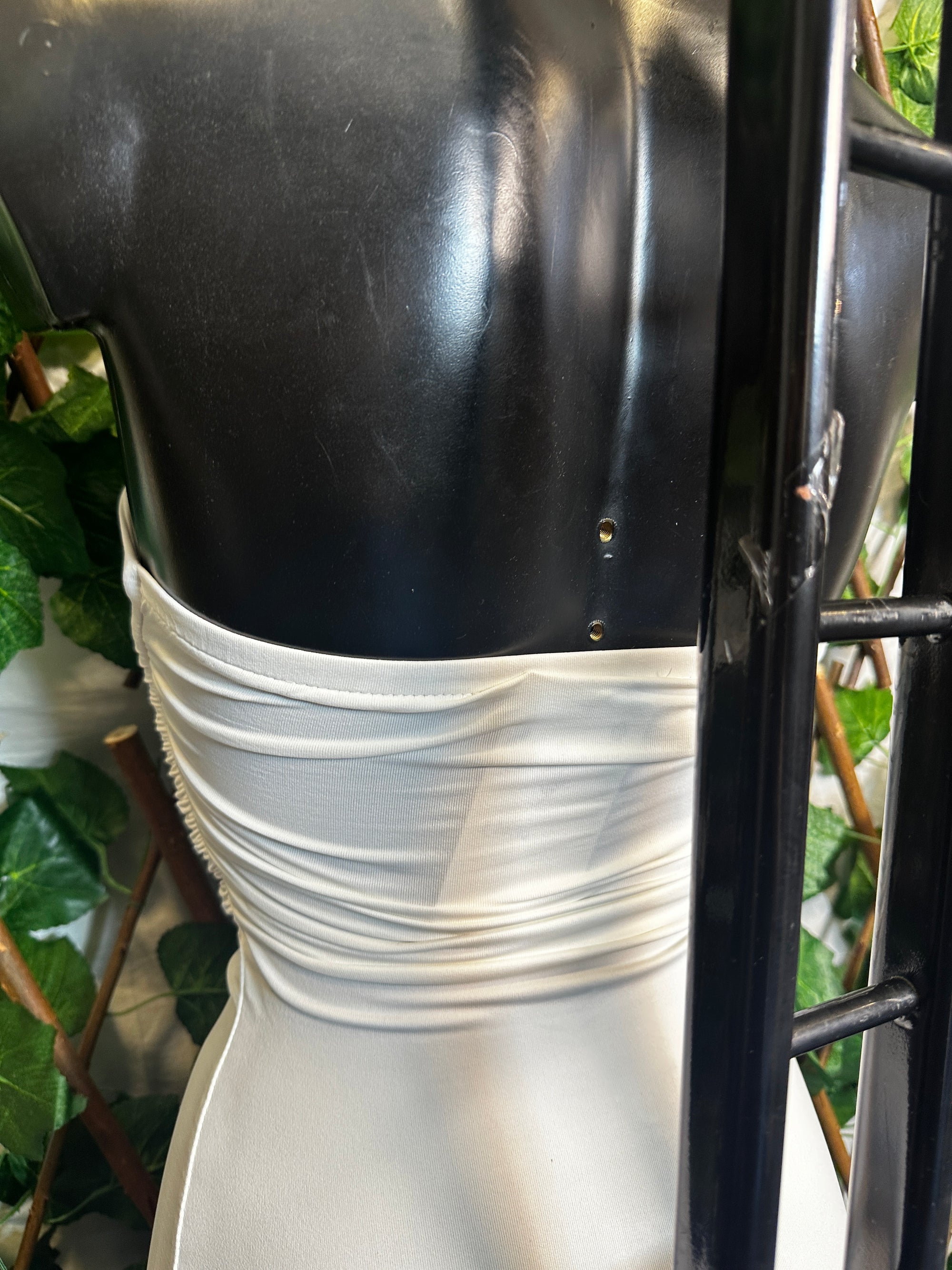 Vestito lungo semplice con spacco sul lato sinistro | taglia unica