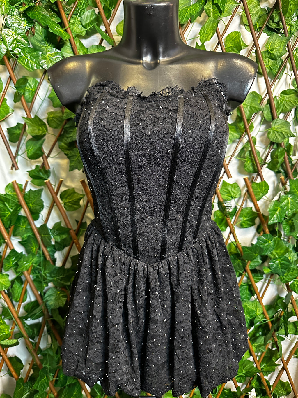 Vestito corto in pizzo | taglia unica