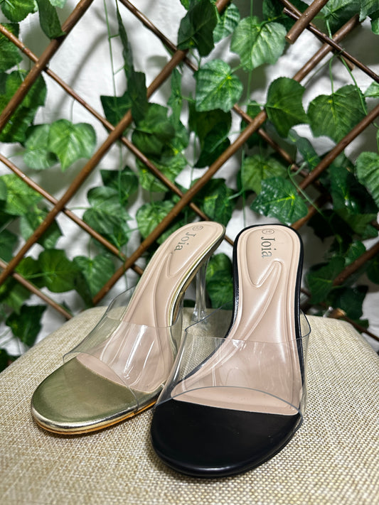 Clear Heeled Sandals (4.5 inch heel)