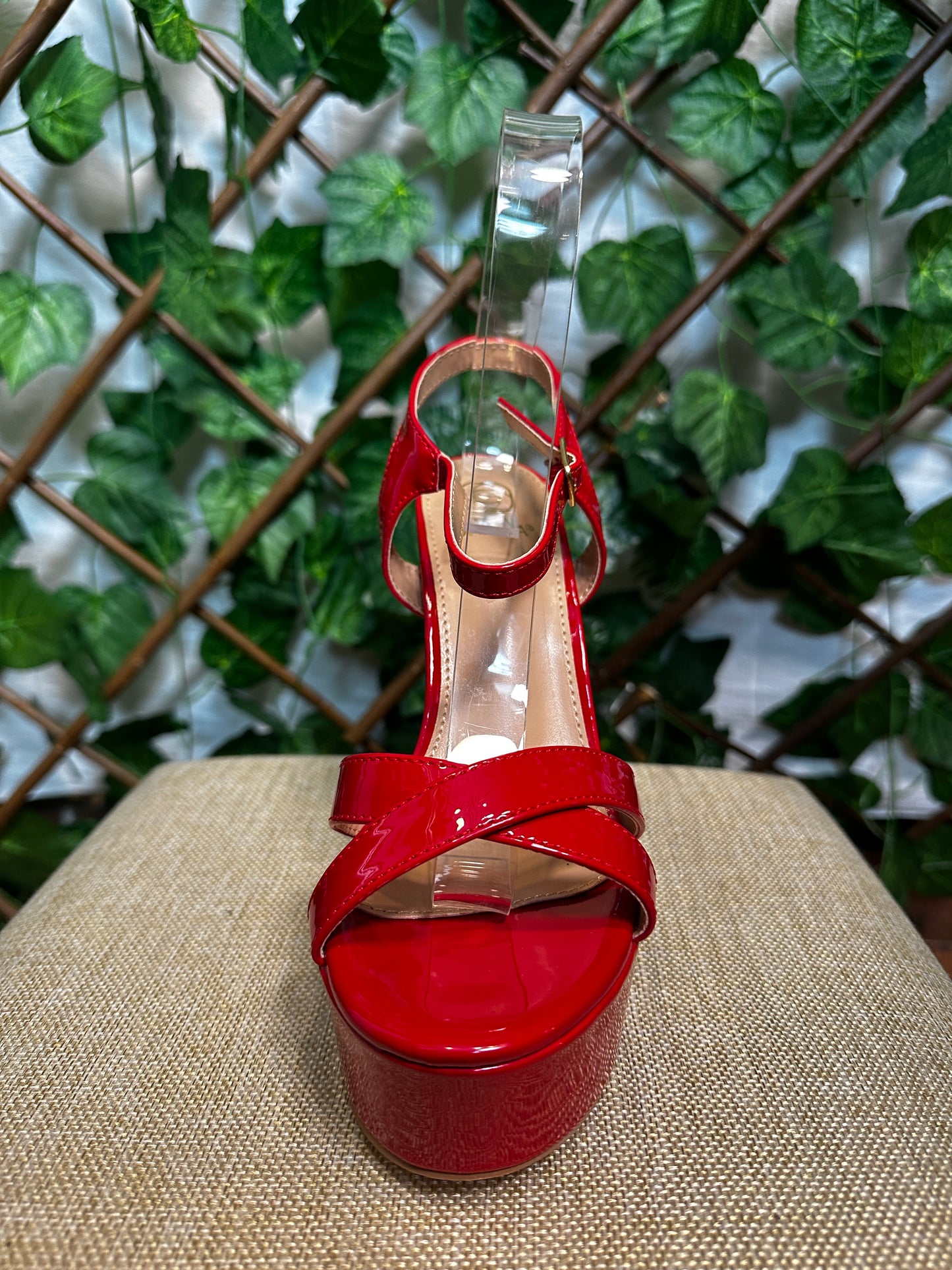 High polished block heels (9.5 inch heel)