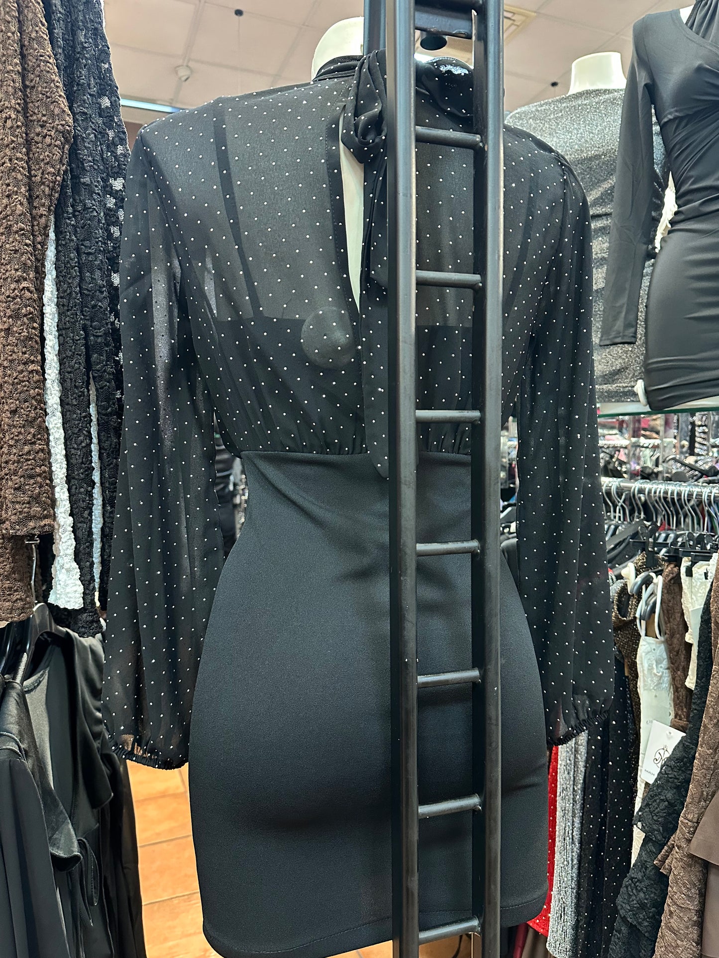 Mini Dress Top Drappeggiato Bicolore – Tentazione Urbana