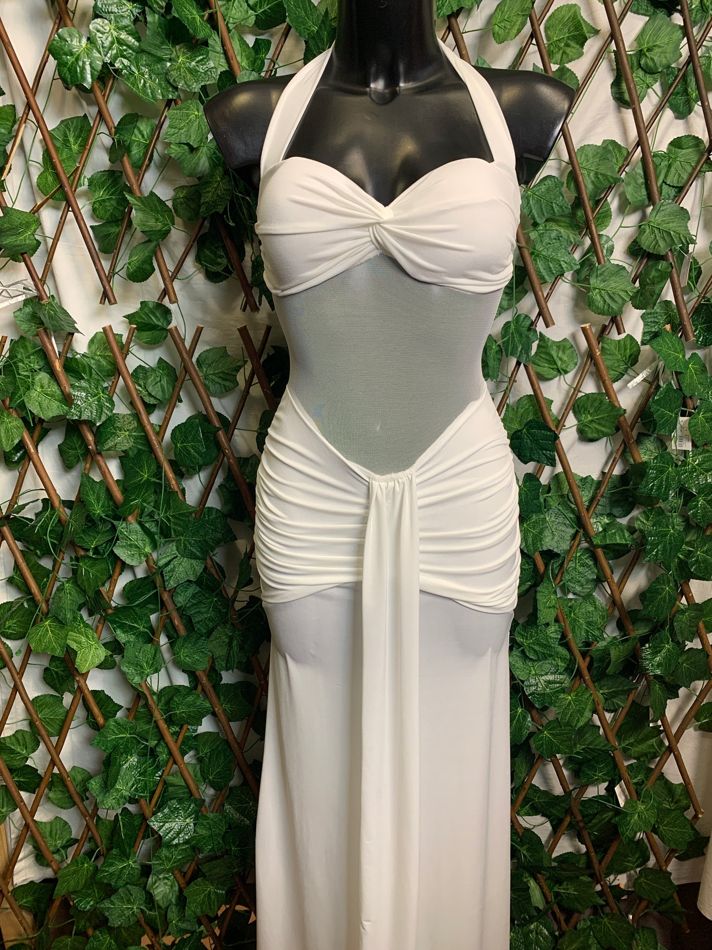 Elegant Sheer Dress - Made in Italy