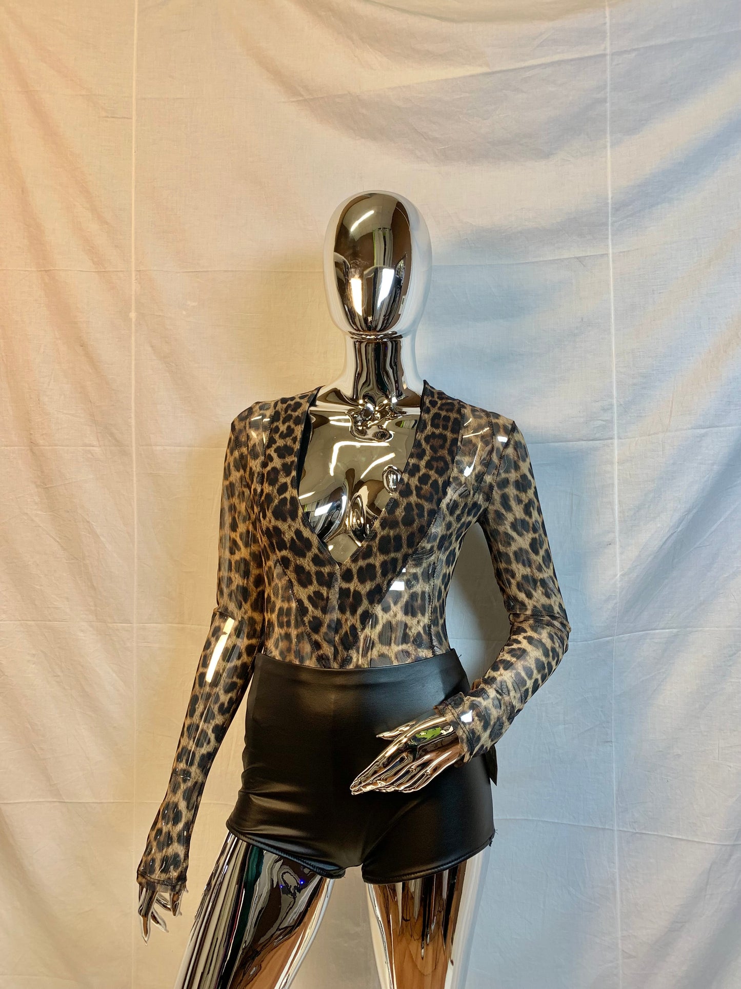 PRIMAVERA 2024 | Body leopardato trasparente con scollo V