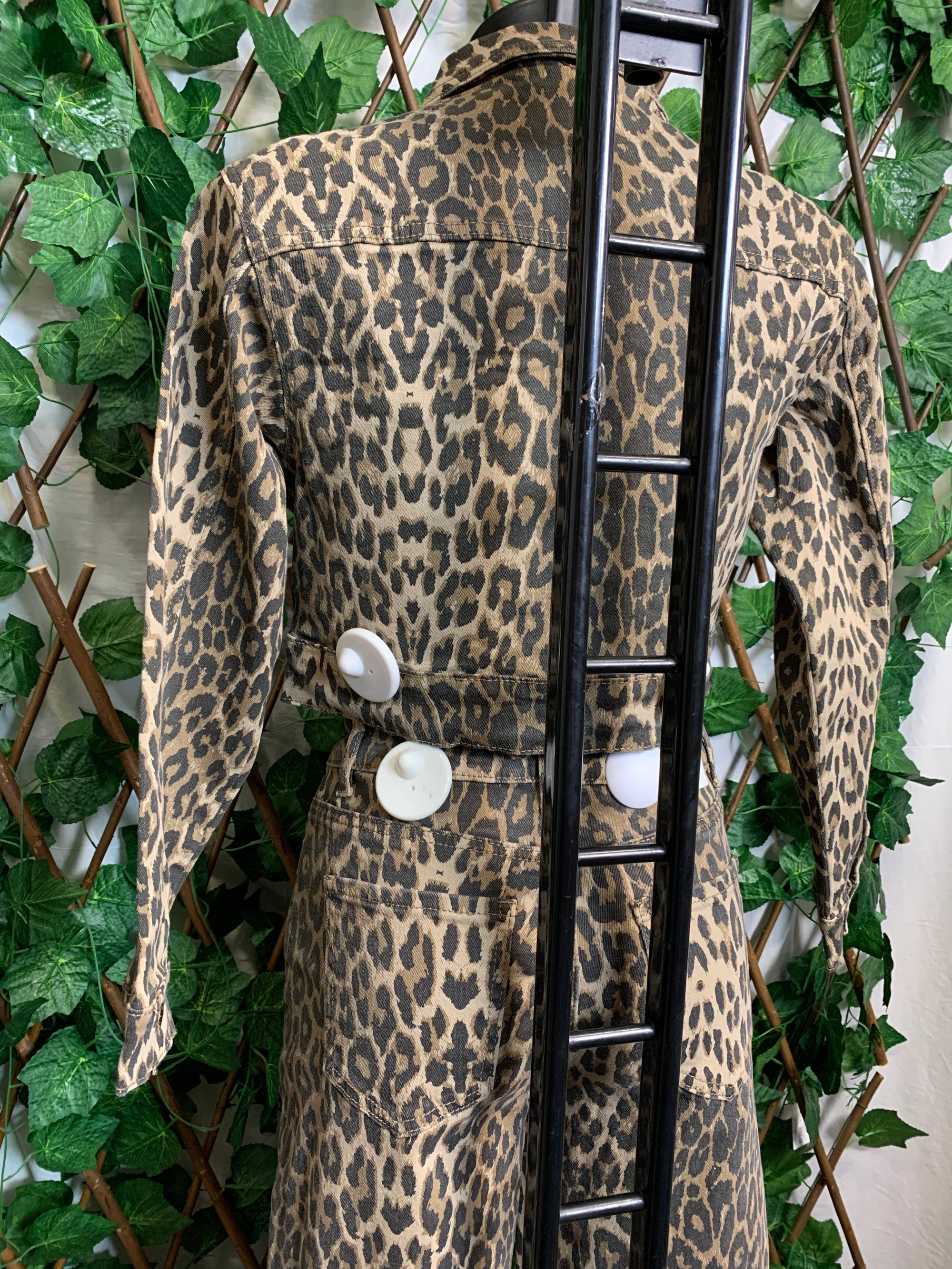 Leopard print suit