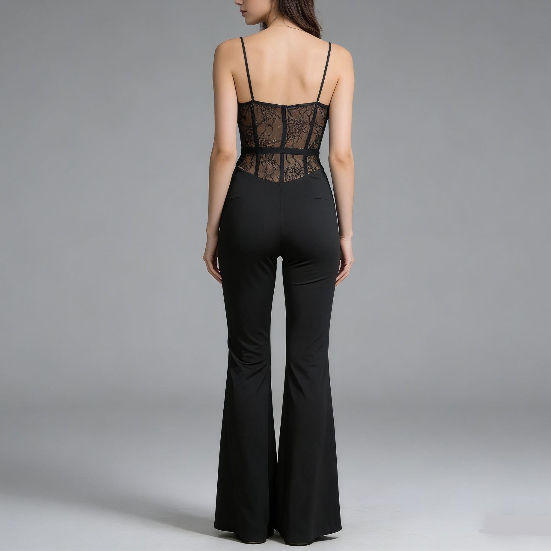 Tuta lunga con coppa in pizzo - BERLY MODA 