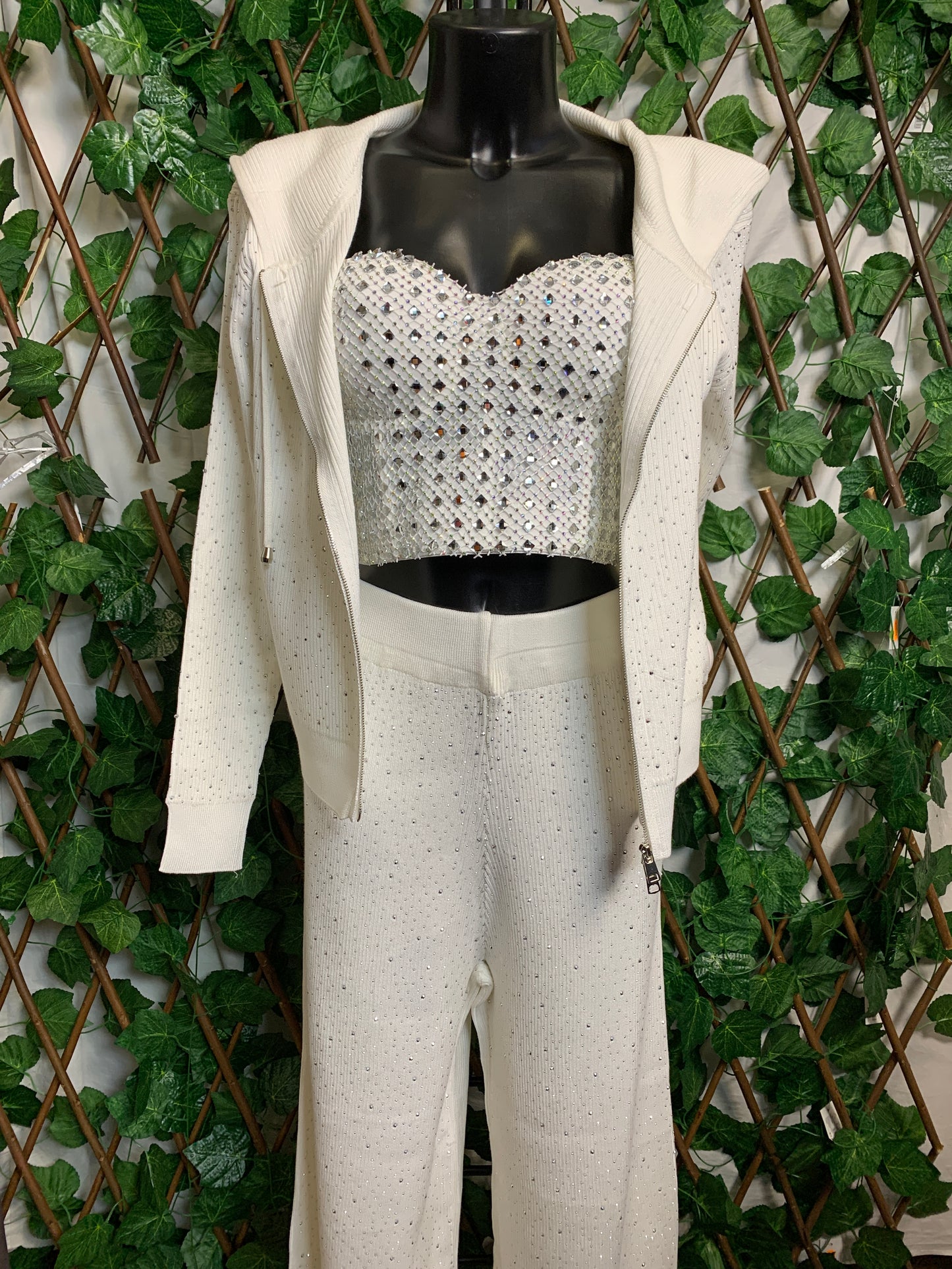 Tuta completo con brillantini