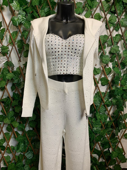 Tuta completo con brillantini