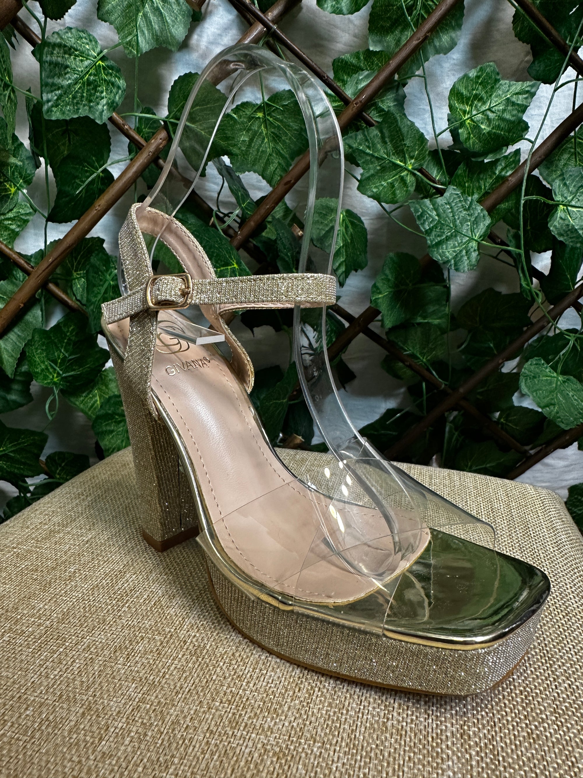 Tacchi metà trasparente (10,5cm)