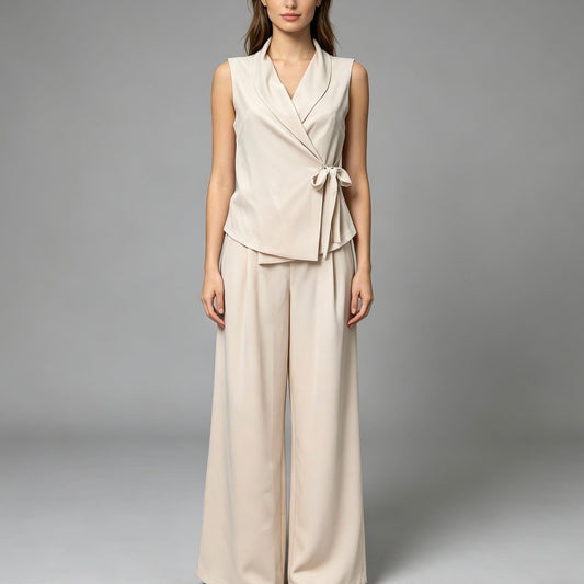 Completo elegante senza maniche con cinturino - BERLY MODA 