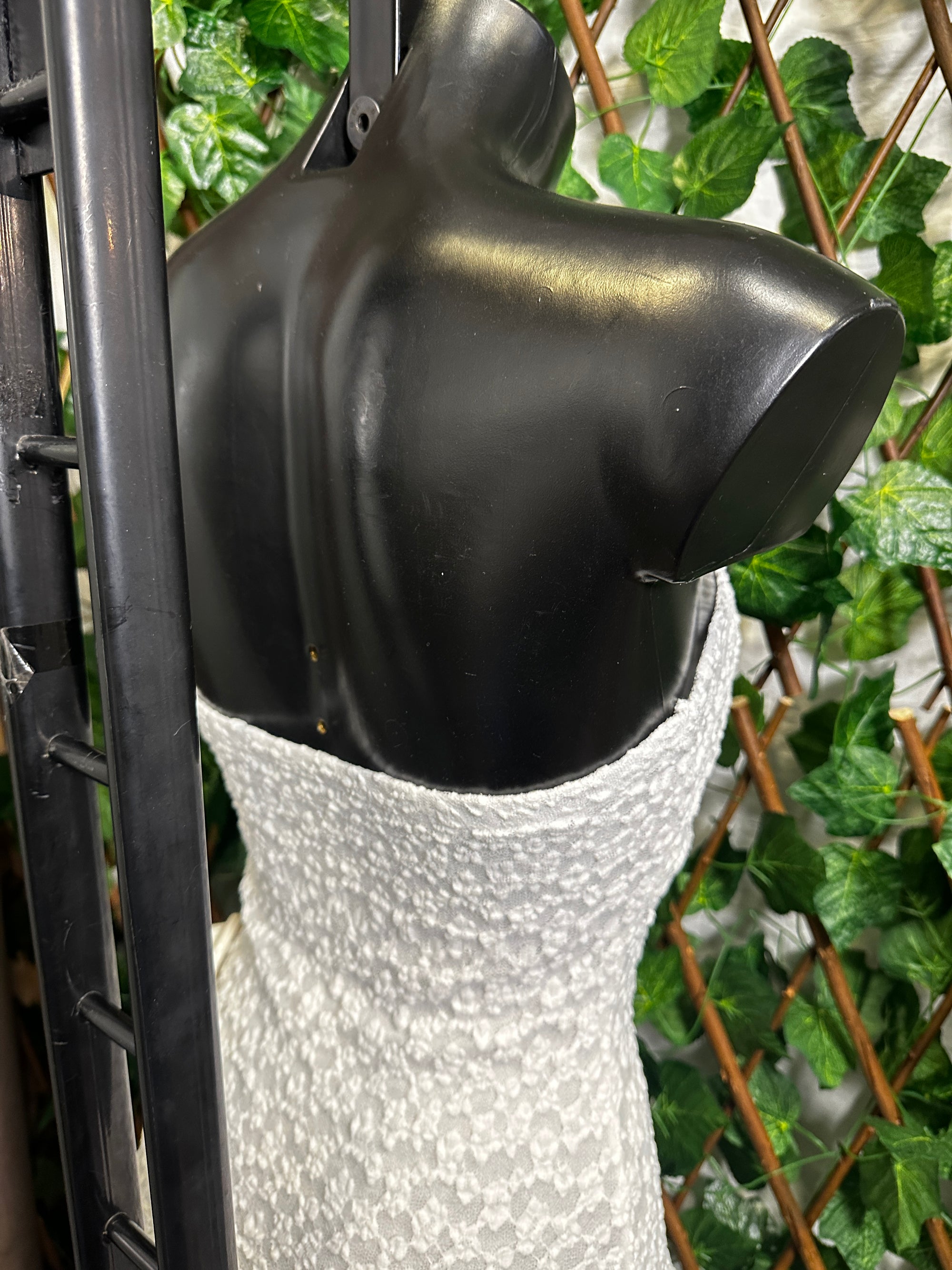 Modello crepe: vestito corto a fascia | taglia unica