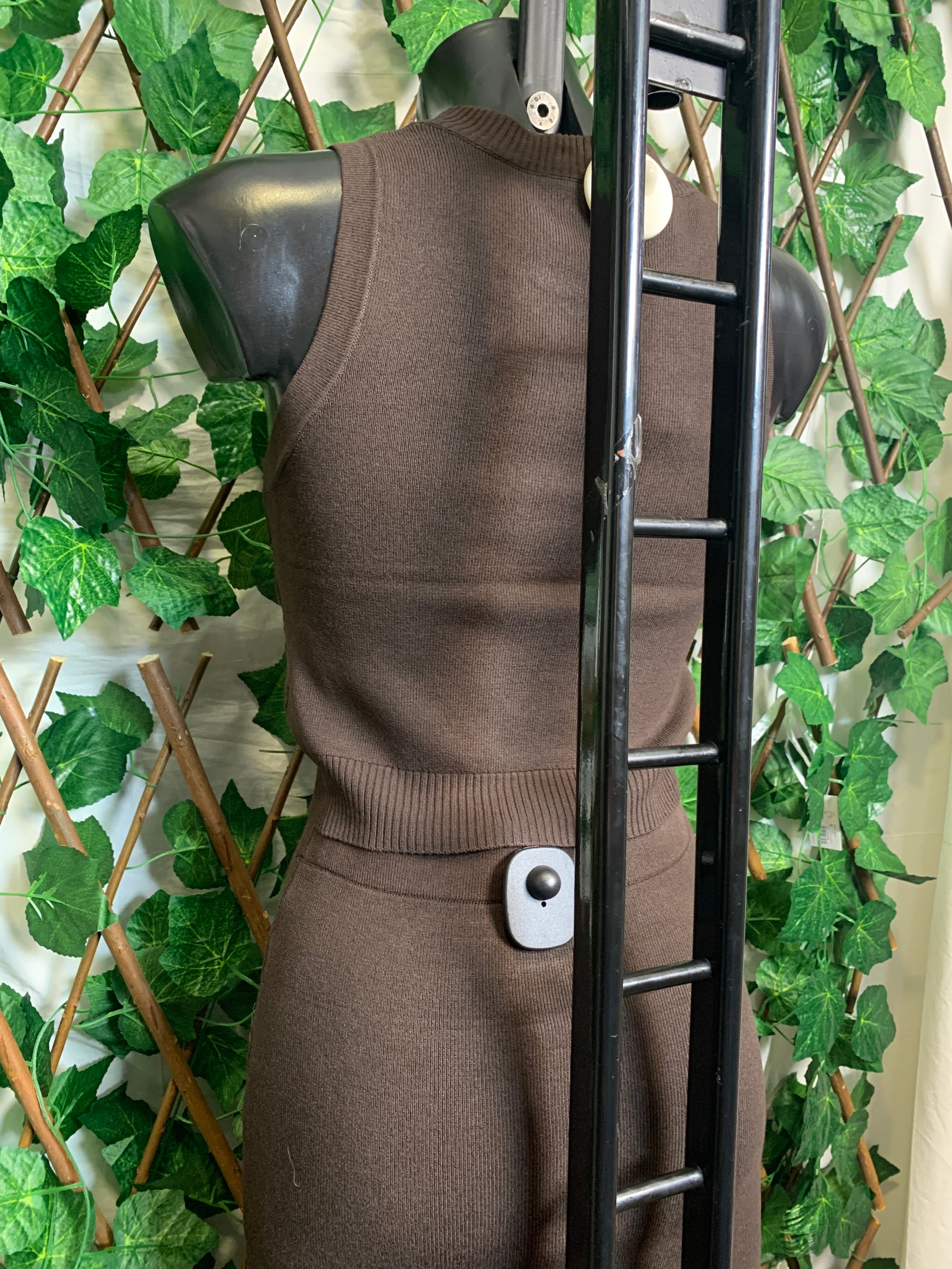Long skirt set with studs