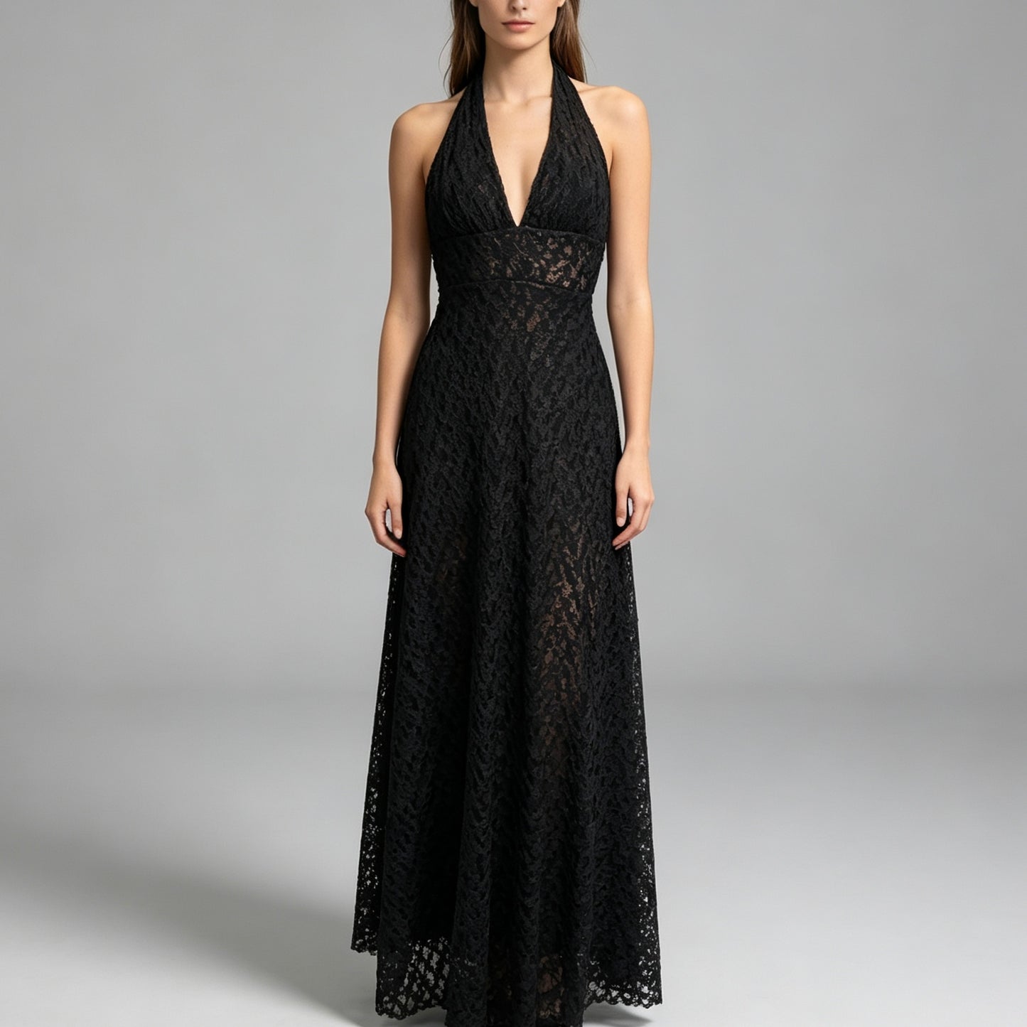 Vestito lungo in crepe - BERLY MODA 