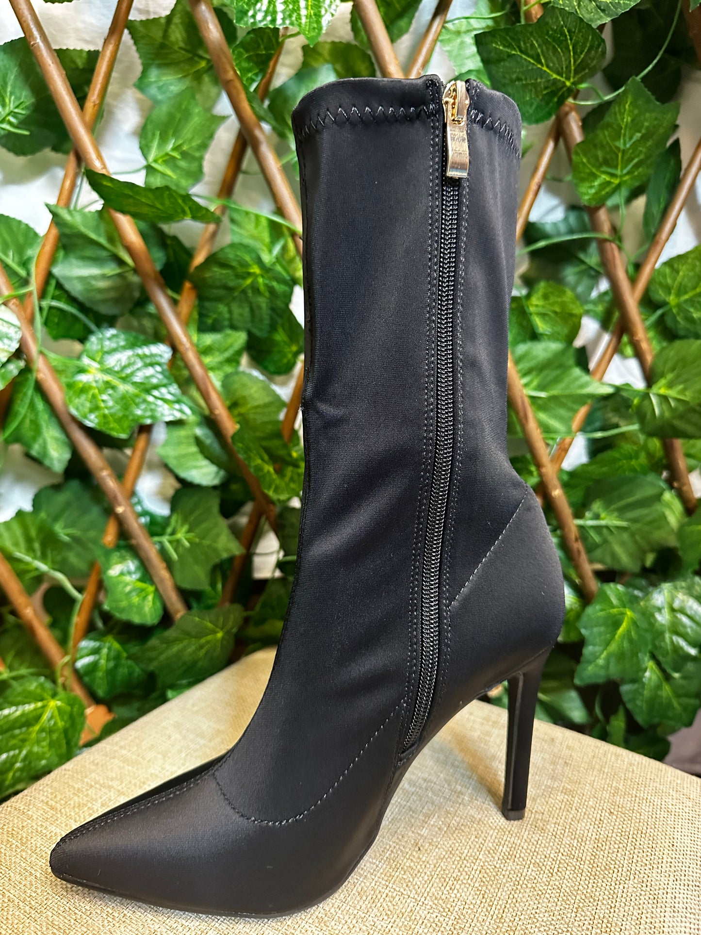 Fabric boot (8cm heel)