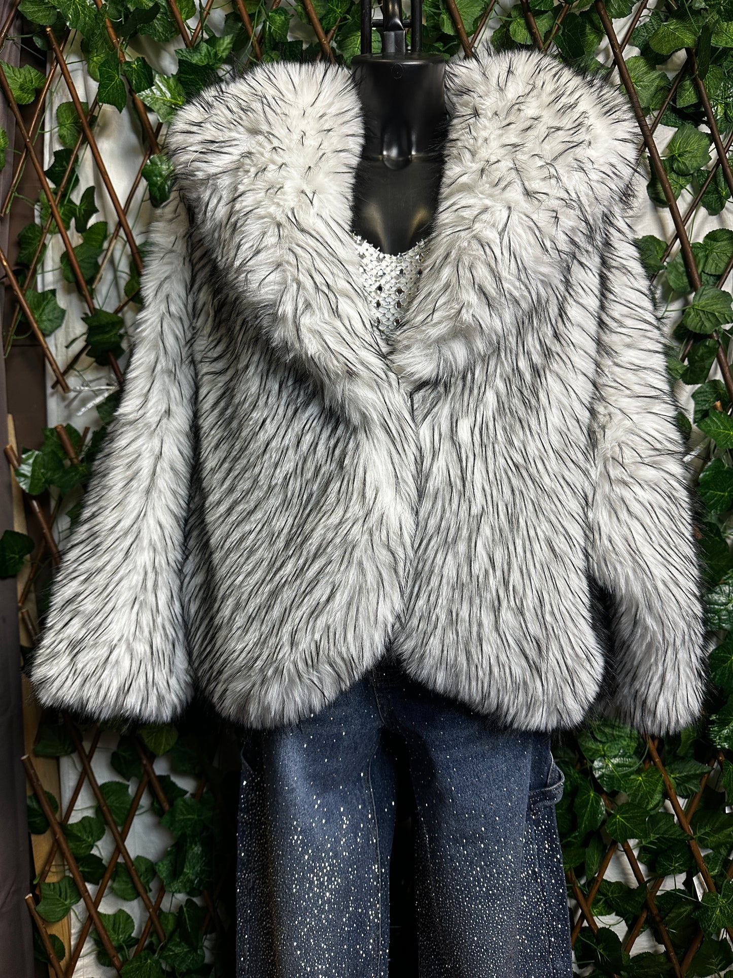 Oversized fur coat