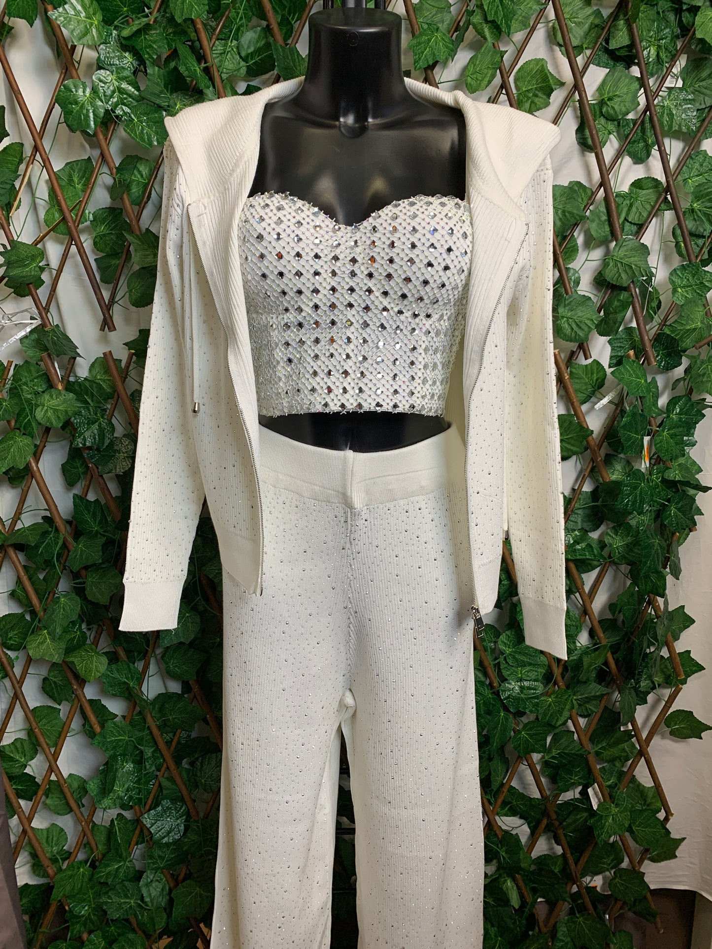 Tuta completo con brillantini