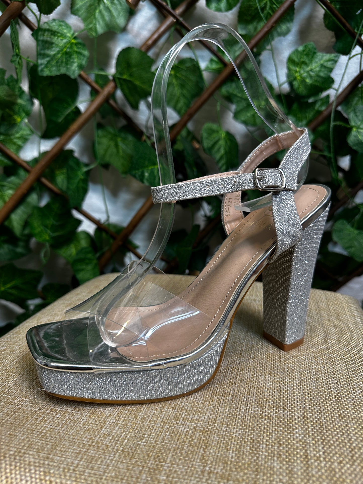 Transparent half heels (10.5cm)