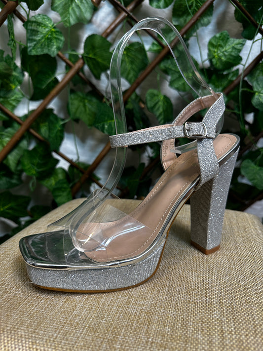 Transparent half heels (10.5cm)