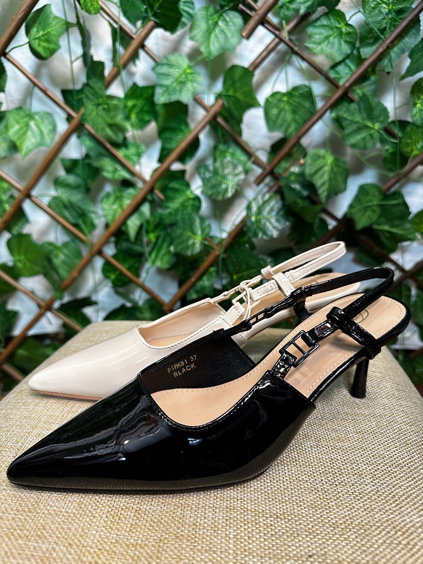 Polished low heels (3 inch heel)