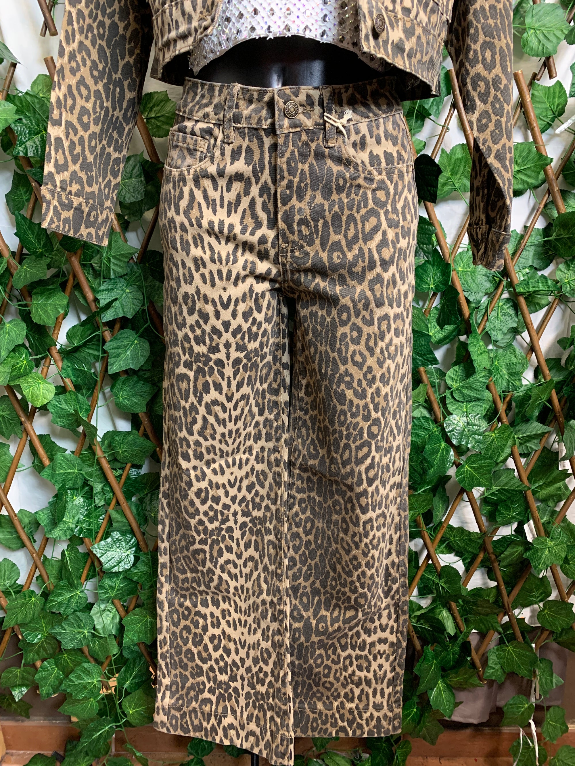 Leopard print suit