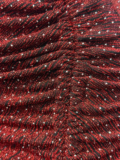 Mini-abito aderente cut-out con drappeggio e strass – CRIMINE PASSIONALE ❤️‍🔥💎