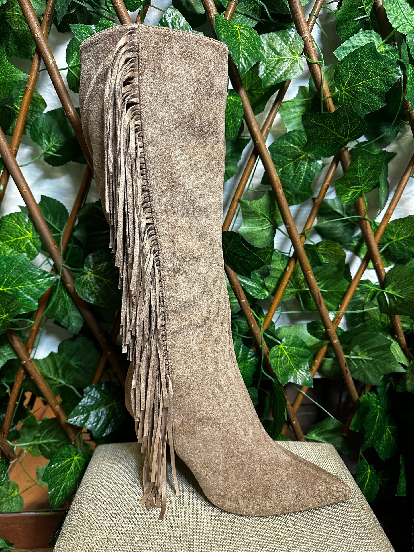 Boots with fringes