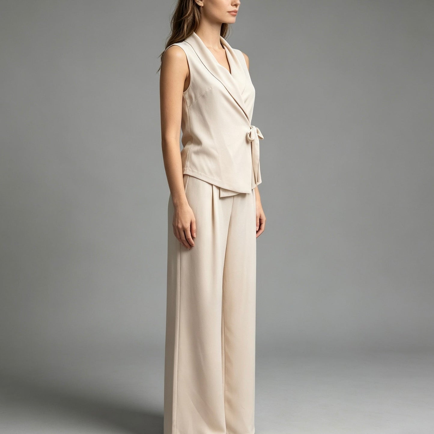 Completo elegante senza maniche con cinturino - BERLY MODA 