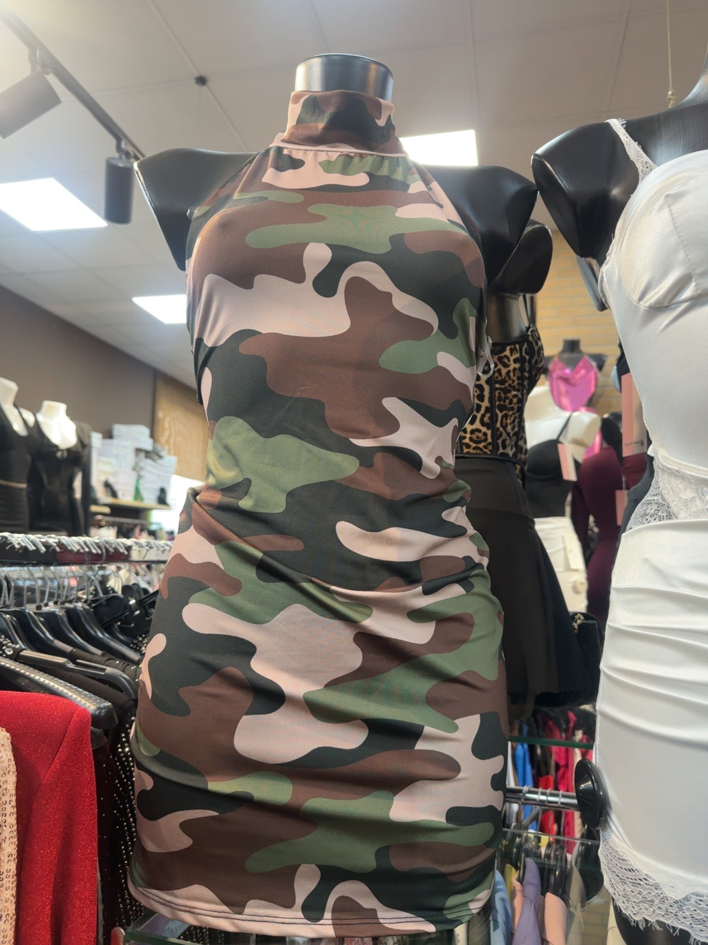 Vestito corto militare - BERLY MODA 