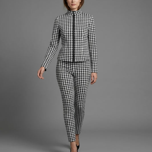 Completo Jogger Chic & Cozy – Felpa Crop Zip & Pantalone Wide Leg - BERLY MODA 