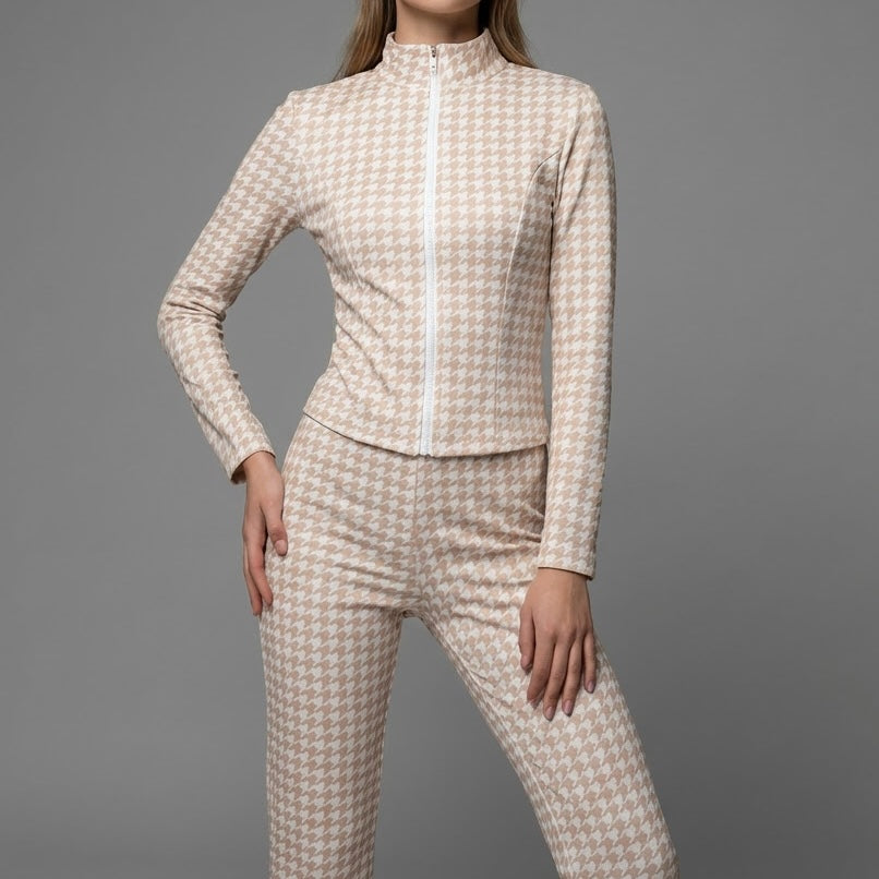 Completo Jogger Chic & Cozy – Felpa Crop Zip & Pantalone Wide Leg - BERLY MODA 